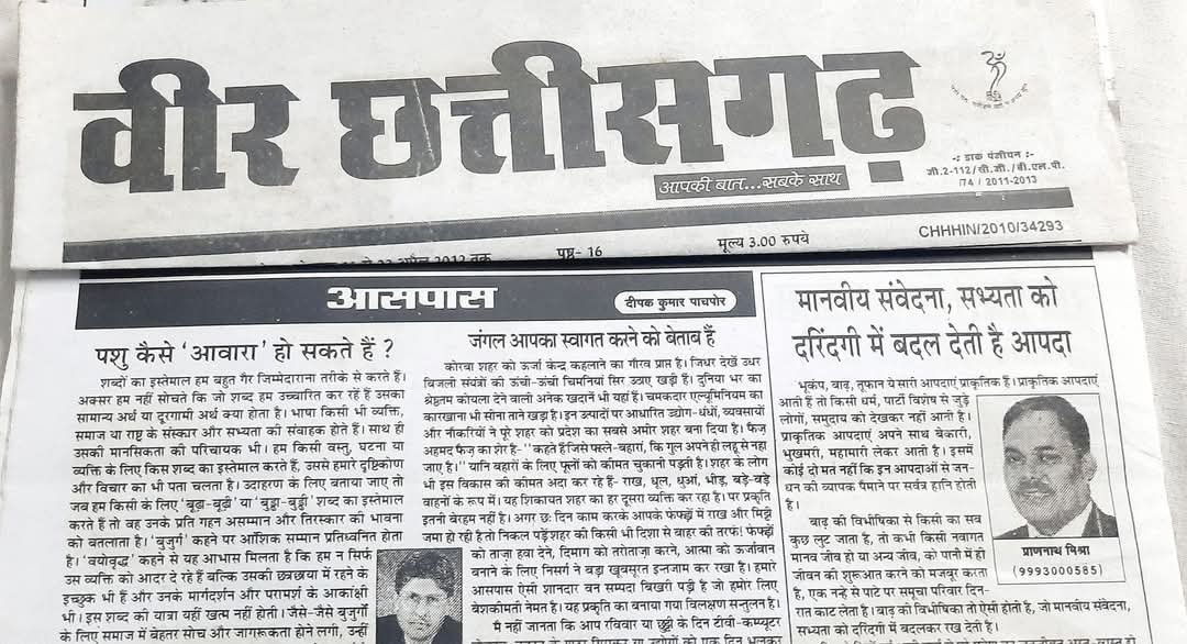 श्री विजय बाजपेयी से पूर्व अनेक वरिष्ठ भी जनसंपर्क विभाग में अपनी सेवाएं दे चुके और उनके द्वारा मीडिया संस्थानों के साथ सहयोगी रुख अपनाया गया और सबसे बड़ी बात श्री बाजपेयी कई वरिष्ठ लोगों के सानिध्य में रह चुके हैं। इन वरिष्ठ अधिकारियों में श्री दीपक पाचपोर, श्री प्राणनाथ मिश्रा भी हैं, जिन्होंने "वीर छत्तीसगढ़" को नियमित रूप से स्तंभ में सार्थक विषयों पर लेखन सामग्री उपलब्ध कराई।